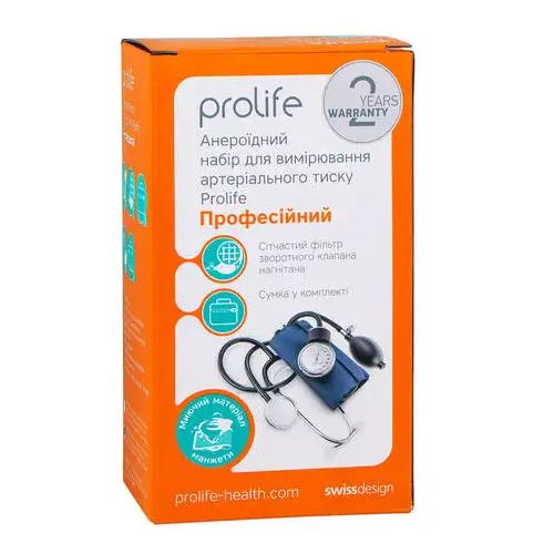 Тонометр Prolife Professional механічний фонедоскоп+манжета р.М в місті Канів : ціни, характеристика.  - фото №1 Тонометр Prolife Professional механічний фонедоскоп+манжета р.М в місті Канів : ціни, характеристика.