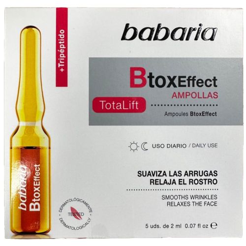 Ампули Babaria (Бабарія) Btox Effect для зрілої шкіри з ефектом омолодження, 5х2 мл в місті Богородчани : ціни, характеристика.  - фото №1 Ампули Babaria (Бабарія) Btox Effect для зрілої шкіри з ефектом омолодження, 5х2 мл в місті Богородчани : ціни, характеристика.