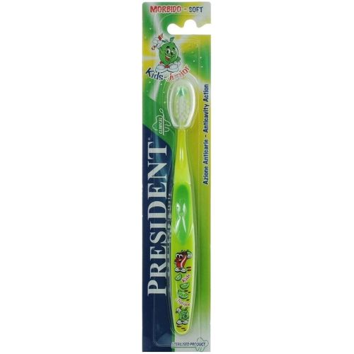 Зубная щетка President Kids-Junior (5-11 лет) мягкая, 1 шт. недорого - фото №1 Зубная щетка President Kids-Junior (5-11 лет) мягкая, 1 шт. недорого