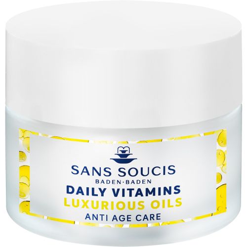 Догляд Sans Soucis (Сан Сусі) Daily Vitamins антивіковий Розкішні олії для зрілої шкіри 50 мл в місті Софіївка : ціни, характеристика.  - фото №1 Догляд Sans Soucis (Сан Сусі) Daily Vitamins антивіковий Розкішні олії для зрілої шкіри 50 мл в місті Софіївка : ціни, характеристика.