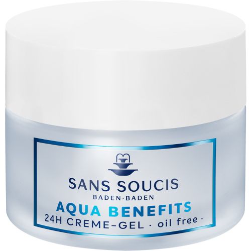 Крем-гель Sans Soucis (Сан Суси) Aqua Benefits 24h зволоження для нормальної, комбінованої шкіри 50 мл в місті Софіївка : ціни, характеристика.  - фото №1 Крем-гель Sans Soucis (Сан Суси) Aqua Benefits 24h зволоження для нормальної, комбінованої шкіри 50 мл в місті Софіївка : ціни, характеристика.