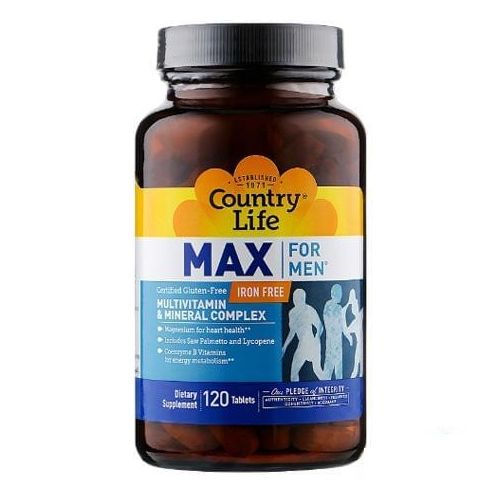 Country Life (Кантрі лайф) Max For Men без заліза таблетки №120 в місті Первомайськ : ціни, характеристика.  - фото №1 Country Life (Кантрі лайф) Max For Men без заліза таблетки №120 в місті Первомайськ : ціни, характеристика.