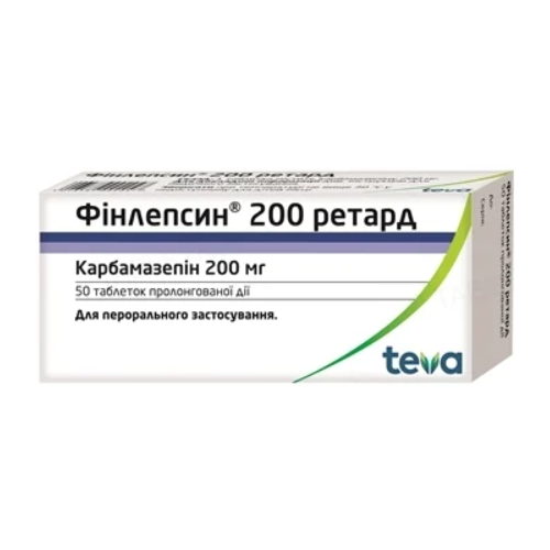 Фінлепсин ретард 200 мг таблетки №50  в місті Вінниця : ціни, характеристика.  - фото №1 Фінлепсин ретард 200 мг таблетки №50  в місті Вінниця : ціни, характеристика.
