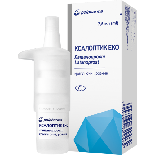 Ксалоптик Эко 50 мкг/мл глазные капли 7,5 мл в городе Коцюбинское : цены, характеристики.  - фото №1 Ксалоптик Эко 50 мкг/мл глазные капли 7,5 мл в городе Коцюбинское : цены, характеристики.