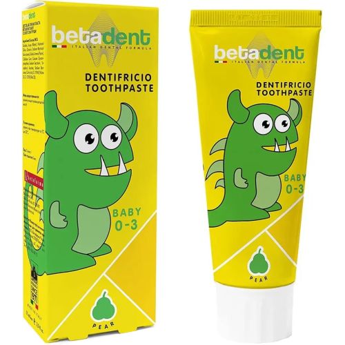Зубна паста Betadent Baby Pear (0-3 років) 75 мл купити - фото №1 Зубна паста Betadent Baby Pear (0-3 років) 75 мл купити