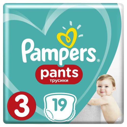 Підгузки Pampers Pants Midi Pack (6-11 кг) №19 шт в місті Глобине : ціни, характеристика.  - фото №1 Підгузки Pampers Pants Midi Pack (6-11 кг) №19 шт в місті Глобине : ціни, характеристика.