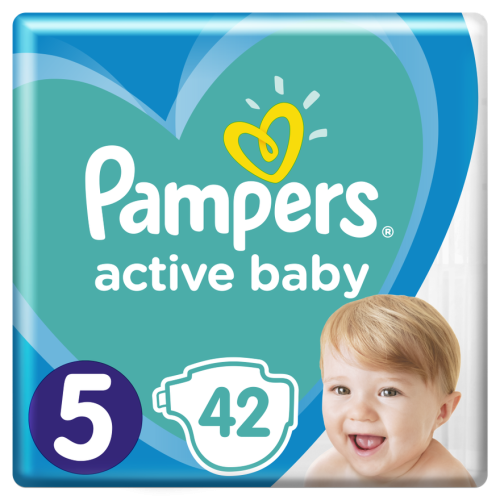 Підгузки Pampers Active Baby-Dray Junior р.5 (11-16 кг) 42 шт в місті Перещепине : ціни, характеристика.  - фото №1 Підгузки Pampers Active Baby-Dray Junior р.5 (11-16 кг) 42 шт в місті Перещепине : ціни, характеристика.