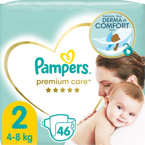 Підгузки Pampers Premium Care р.2 (4-8 кг) 46 шт. ціна - фото №1 Підгузки Pampers Premium Care р.2 (4-8 кг) 46 шт. ціна