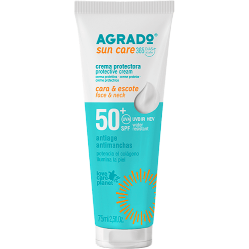 Крем Agrado (Аградо) сонцезахисний для обличчя SPF50+ 75 мл  в місті Богородчани : ціни, характеристика.  - фото №1 Крем Agrado (Аградо) сонцезахисний для обличчя SPF50+ 75 мл  в місті Богородчани : ціни, характеристика.