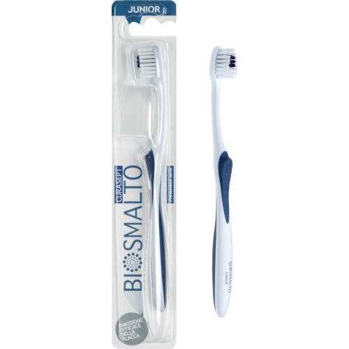 Детская зубная щетка Curasept Biosmalto Junior, 7-12 лет, мягкая в городе Вышгород : цены, характеристики.  - фото №1 Детская зубная щетка Curasept Biosmalto Junior, 7-12 лет, мягкая в городе Вышгород : цены, характеристики.