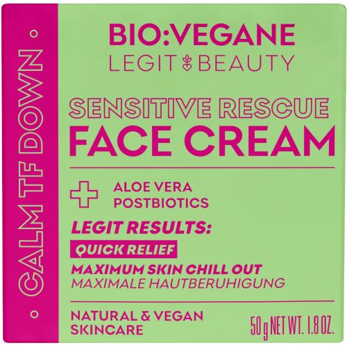 Крем Bio:Vegane (Біо Веган) порятунок чутливої шкіри обличчя 50 мл в місті Перещепине : ціни, характеристика.  - фото №1 Крем Bio:Vegane (Біо Веган) порятунок чутливої шкіри обличчя 50 мл в місті Перещепине : ціни, характеристика.