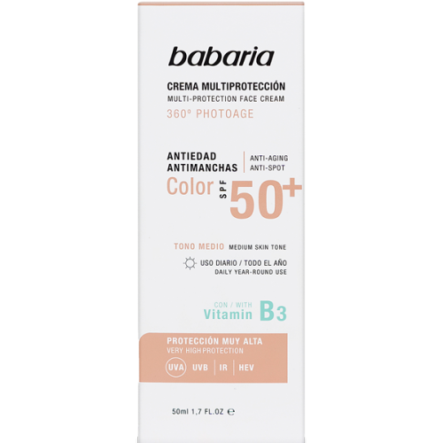 Крем Babaria (Бабария) солнцезащитный для лица антивозрастной тонирующий SPF50+ 50 мл в городе Вышгород : цены, характеристики.  - фото №1 Крем Babaria (Бабария) солнцезащитный для лица антивозрастной тонирующий SPF50+ 50 мл в городе Вышгород : цены, характеристики.