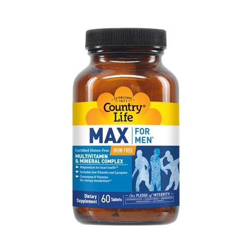 Country Life (Кантрі лайф) Max For Men без заліза таблетки №60 в місті Первомайськ : ціни, характеристика.  - фото №1 Country Life (Кантрі лайф) Max For Men без заліза таблетки №60 в місті Первомайськ : ціни, характеристика.