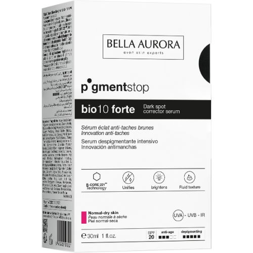 Сироватка Bella Aurora (Белла Аурора) Bio 10 forte від пігментних плям для нормальної, сухої шкіри 30 мл  недорого - фото №1 Сироватка Bella Aurora (Белла Аурора) Bio 10 forte від пігментних плям для нормальної, сухої шкіри 30 мл  недорого