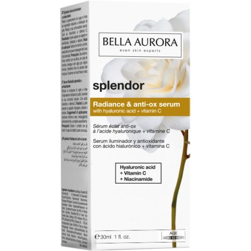 Сироватка Bella Aurora (Белла Аурора) Splendor гіалуронова кислота+вітамін C 30 мл в місті Перещепине : ціни, характеристика.  - фото №1 Сироватка Bella Aurora (Белла Аурора) Splendor гіалуронова кислота+вітамін C 30 мл в місті Перещепине : ціни, характеристика.