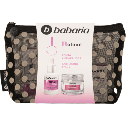 Набір Babaria (Бабарія) Ретинол (крем 50 мл + сироватка 30 мл + косметичка) в місті Харків : ціни, характеристика.  - фото №1 Набір Babaria (Бабарія) Ретинол (крем 50 мл + сироватка 30 мл + косметичка) в місті Харків : ціни, характеристика.