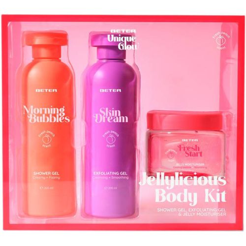 Набор Beter (Бетер) для тела Jellylicious body kit (гель для душа 200 мл+гель-пилинг 200 мл+желе увлажняющее 150 мл) в городе Богородчаны : цены, характеристики.  - фото №1 Набор Beter (Бетер) для тела Jellylicious body kit (гель для душа 200 мл+гель-пилинг 200 мл+желе увлажняющее 150 мл) в городе Богородчаны : цены, характеристики.