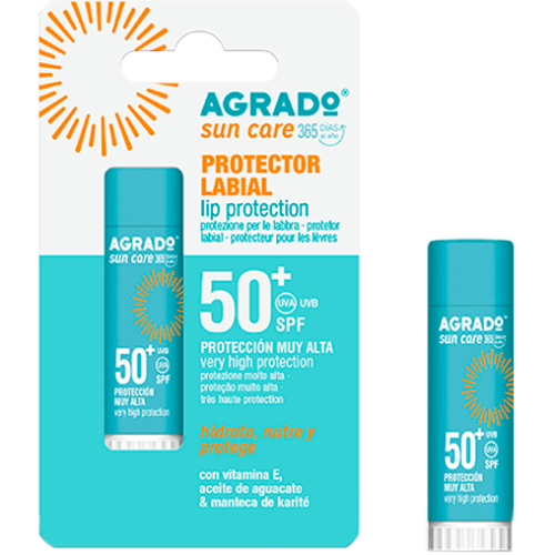 Бальзам Agrado (Аградо) захисний для губ SPF 50+ 4 мл в місті Харків : ціни, характеристика.  - фото №1 Бальзам Agrado (Аградо) захисний для губ SPF 50+ 4 мл в місті Харків : ціни, характеристика.