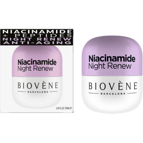 Крем Biovene (Биовен) для лица с ниацинамидом восстанавливающий ночной 50 мл в городе Рахов : цены, характеристики.  - фото №1 Крем Biovene (Биовен) для лица с ниацинамидом восстанавливающий ночной 50 мл в городе Рахов : цены, характеристики.