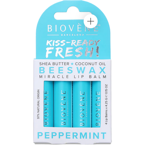 Бальзам Biovene (Биовен) для сухих губ увлажняющий с мятой 4 шт. в городе Рахов : цены, характеристики.  - фото №1 Бальзам Biovene (Биовен) для сухих губ увлажняющий с мятой 4 шт. в городе Рахов : цены, характеристики.