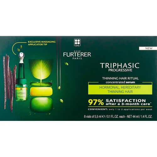 Комплекс Rene Furterer (Рене Фуртерер) Triphasic progressive против выпадения волос, ампулы 8 х 5,5 мл в городе Глобино : цены, характеристики.  - фото №1 Комплекс Rene Furterer (Рене Фуртерер) Triphasic progressive против выпадения волос, ампулы 8 х 5,5 мл в городе Глобино : цены, характеристики.