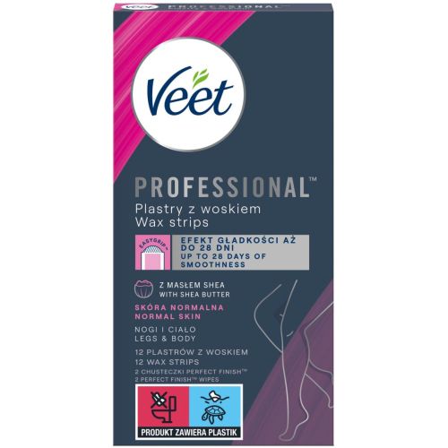 Восковые полоски Veet Professional (Вит Профессионал) для депиляции для нормальной кожи №12 в городе Чернигов : цены, характеристики.  - фото №1 Восковые полоски Veet Professional (Вит Профессионал) для депиляции для нормальной кожи №12 в городе Чернигов : цены, характеристики.