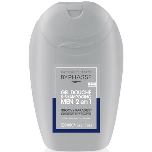 Гель-шампунь Byphasse (Біфас) чоловічий для душу 2 в 1 Groovy Paradise 500 мл в місті Чернігів : ціни, характеристика.  - фото №1 Гель-шампунь Byphasse (Біфас) чоловічий для душу 2 в 1 Groovy Paradise 500 мл в місті Чернігів : ціни, характеристика.