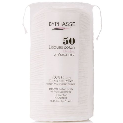 Диски ватные Byphasse (Бифас) овальные для снятия макияжа 50 шт в городе Глобино : цены, характеристики.  - фото №1 Диски ватные Byphasse (Бифас) овальные для снятия макияжа 50 шт в городе Глобино : цены, характеристики.