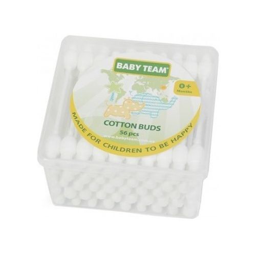 Baby Team Ватні палички з обмежувачем №56 в аптеці - фото №1 Baby Team Ватні палички з обмежувачем №56 в аптеці