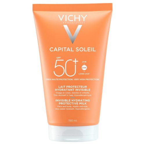 Молочко Vichy (Віши) Capital Soleil сонцезахисне зволожуюче для обличчя та тіла для дітей та дорослих SPF50+ 150 мл в місті Бровари : ціни, характеристика. - фото №1 Молочко Vichy (Віши) Capital Soleil сонцезахисне зволожуюче для обличчя та тіла для дітей та дорослих SPF50+ 150 мл в місті Бровари : ціни, характеристика.