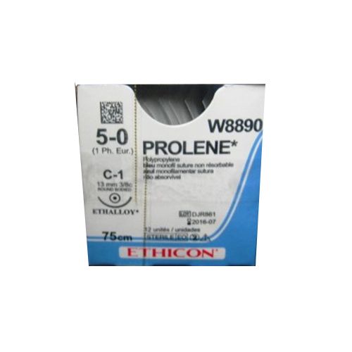 Шовний матеріал Пролен 5-0 (3/8 кола) колюча голка 13 мм 75 см W8890 в місті Канів : ціни, характеристика.  - фото №1 Шовний матеріал Пролен 5-0 (3/8 кола) колюча голка 13 мм 75 см W8890 в місті Канів : ціни, характеристика.