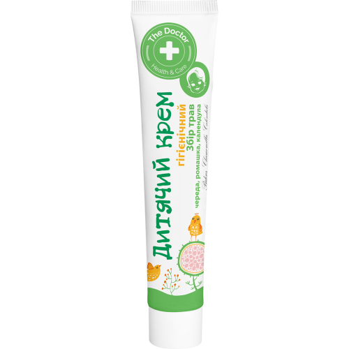Крем дитячий The Doctor гігієнічний Збір трав (череда, ромашка, календула) 42 мл в місті Одеса : ціни, характеристика.  - фото №1 Крем дитячий The Doctor гігієнічний Збір трав (череда, ромашка, календула) 42 мл в місті Одеса : ціни, характеристика.