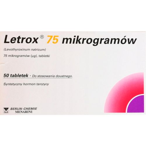 Летрокс 75 мкг таблетки №50 в городе Луцк : цены, характеристики.  - фото №1 Летрокс 75 мкг таблетки №50 в городе Луцк : цены, характеристики.