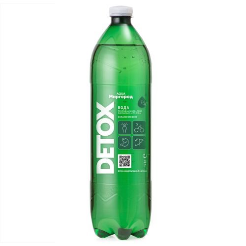 Вода минеральная Aqua Миргород Detox природная лечебно-столовая сильно газированная 1.0 л в городе Винница : цены, характеристики.  - фото №1 Вода минеральная Aqua Миргород Detox природная лечебно-столовая сильно газированная 1.0 л в городе Винница : цены, характеристики.