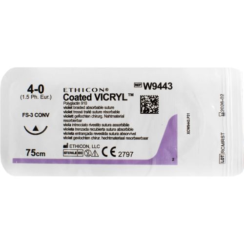 Вікрил USP 4-0 (3/8 кола) зворотньо-ріжуча голка 18.7 мм 75 см BX132 в місті Канів : ціни, характеристика.  - фото №1 Вікрил USP 4-0 (3/8 кола) зворотньо-ріжуча голка 18.7 мм 75 см BX132 в місті Канів : ціни, характеристика.