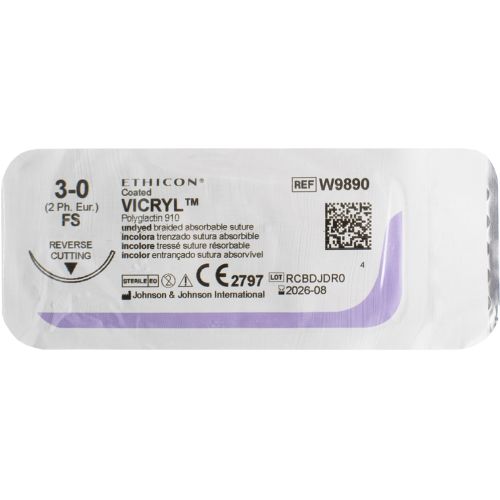 Вікрил USP 3-0 (3/8 кола) зворотньо-ріжуча голка 24,3 мм 120 см BX1126 в місті Канів : ціни, характеристика.  - фото №1 Вікрил USP 3-0 (3/8 кола) зворотньо-ріжуча голка 24,3 мм 120 см BX1126 в місті Канів : ціни, характеристика.