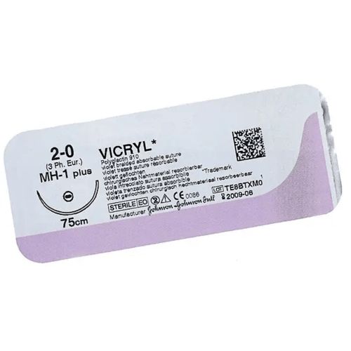 Вікрил USP 2-0 (3/8 кола) зворотньо-ріжуча голка 29.7 мм 75 см BX109 в місті Канів : ціни, характеристика.  - фото №1 Вікрил USP 2-0 (3/8 кола) зворотньо-ріжуча голка 29.7 мм 75 см BX109 в місті Канів : ціни, характеристика.