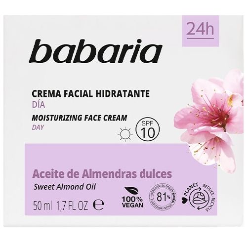 Крем Babaria (Бабарія) з Мигдальним маслом зволожуючий для обличчя, денний, 50 мл ADD - фото №1 Крем Babaria (Бабарія) з Мигдальним маслом зволожуючий для обличчя, денний, 50 мл ADD