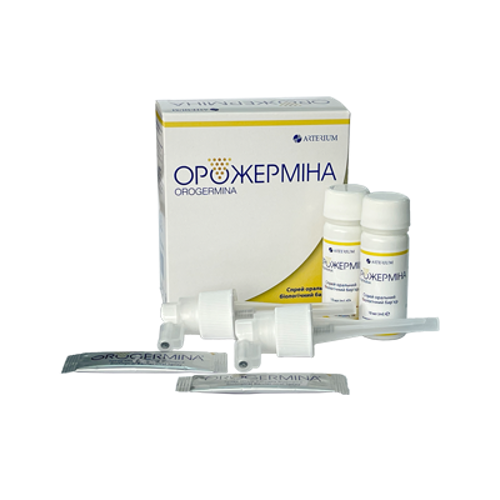 Орожермина спрей оральный флакон 10 мл + порошок саше 1 г №2 в городе Перещепино : цены, характеристики.  - фото №1 Орожермина спрей оральный флакон 10 мл + порошок саше 1 г №2 в городе Перещепино : цены, характеристики.