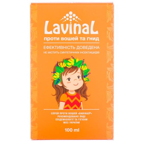 Спрей Лавінал проти вошей + гребінець + захисна шапочка 100 мл в інтернет-аптеці - фото №1 Спрей Лавінал проти вошей + гребінець + захисна шапочка 100 мл в інтернет-аптеці