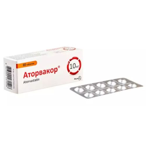 Аторвакор 10 мг таблетки №60  в місті Чернігів : ціни, характеристика.  - фото №1 Аторвакор 10 мг таблетки №60  в місті Чернігів : ціни, характеристика.