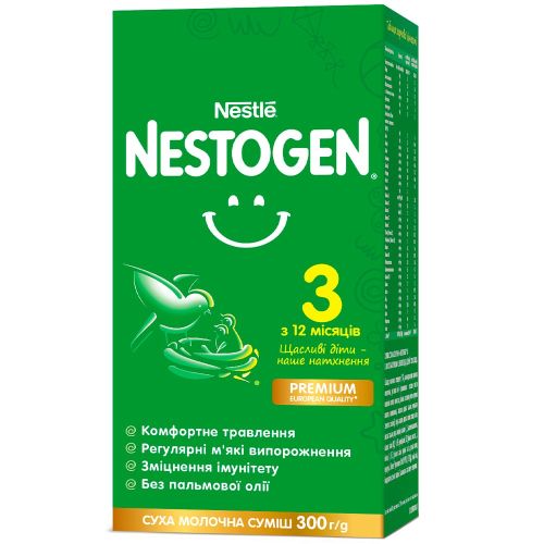 Суміш молочна Nestle Nestogen-3 (з 12 місяців) 300 г в місті Глобине : ціни, характеристика.  - фото №1 Суміш молочна Nestle Nestogen-3 (з 12 місяців) 300 г в місті Глобине : ціни, характеристика.