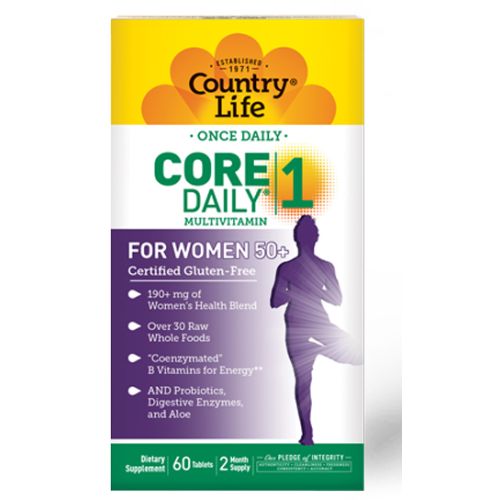 Вітаміни Country Life Core Daily мультивітаміни для жінок 50+ таблетки №60 в місті Богородчани : ціни, характеристика.  - фото №1 Вітаміни Country Life Core Daily мультивітаміни для жінок 50+ таблетки №60 в місті Богородчани : ціни, характеристика.