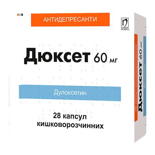 Дюксет 60 мг таблетки №28 в місті Глобине : ціни, характеристика.  - фото №1 Дюксет 60 мг таблетки №28 в місті Глобине : ціни, характеристика.