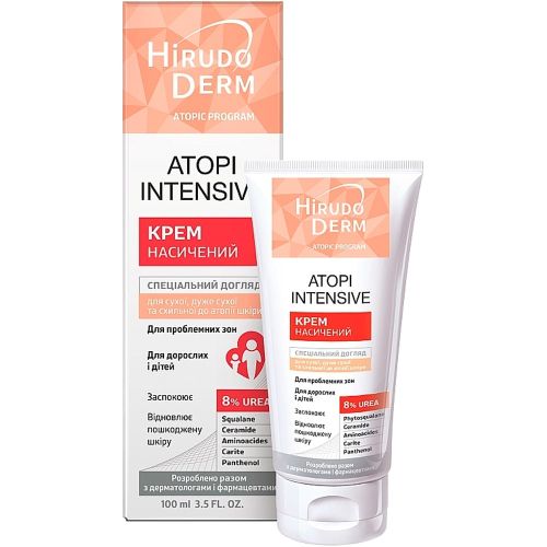 Крем насичений Hirudo Derm Atopic Intensive для сухої, дуже сухої та схильної до атопії шкіри 100 мл в місті Софіївка : ціни, характеристика.  - фото №1 Крем насичений Hirudo Derm Atopic Intensive для сухої, дуже сухої та схильної до атопії шкіри 100 мл в місті Софіївка : ціни, характеристика.
