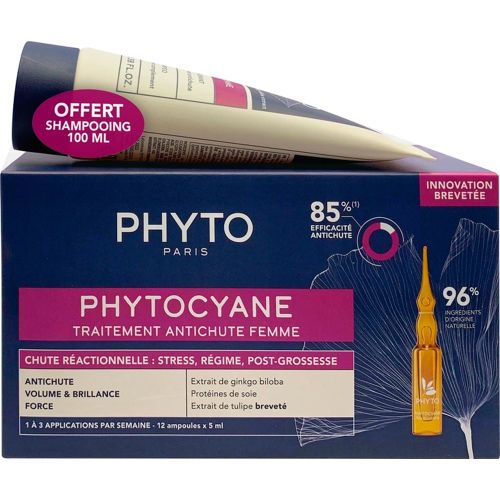 Набір Phyto (Фіто) Phytocyane (Засіб проти випадіння волосся 12 х 5 мл + Шампунь 100 мл) в місті Богородчани : ціни, характеристика.  - фото №1 Набір Phyto (Фіто) Phytocyane (Засіб проти випадіння волосся 12 х 5 мл + Шампунь 100 мл) в місті Богородчани : ціни, характеристика.