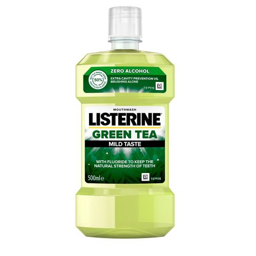 Ополіскувач для ротової порожнини Listerine Зелений чай 500 мл в місті Вишгород : ціни, характеристика.  - фото №1 Ополіскувач для ротової порожнини Listerine Зелений чай 500 мл в місті Вишгород : ціни, характеристика.