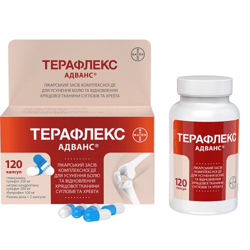 Терафлекс Адванс капсули №120 в місті Глобине : ціни, характеристика.  - фото №1 Терафлекс Адванс капсули №120 в місті Глобине : ціни, характеристика.