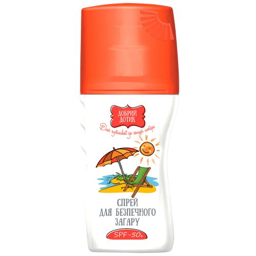 Спрей Добрий дотик для безпечної засмаги SPF50+ 150 мл в місті Вишгород : ціни, характеристика.  - фото №1 Спрей Добрий дотик для безпечної засмаги SPF50+ 150 мл в місті Вишгород : ціни, характеристика.