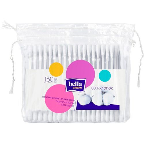 Ватні палички Bella Cotton, 160 шт. в аптеці - фото №1 Ватні палички Bella Cotton, 160 шт. в аптеці